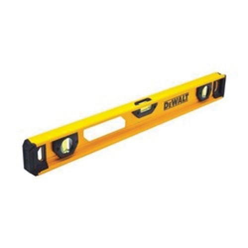 DeWALT® DWHT42151 Non-Magnetic Premium I-Beam Level, 24 in L, 3 Vials, Aluminum, (1) Level/(2) Plumb Vial Position, 0.0005 in Accuracy