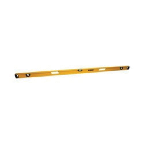 DeWALT® DWHT42169 Non-Magnetic Premium I-Beam Level, 72 in L, 3 Vials, Aluminum, (1) Level/(2) Plumb Vial Position, 0.0005 in Accuracy