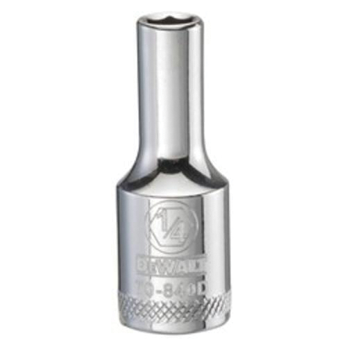 DeWALT® DWMT70840OSP Deep Length Socket, 3/8 in Hex Drive, 1/4 in, 6 Points