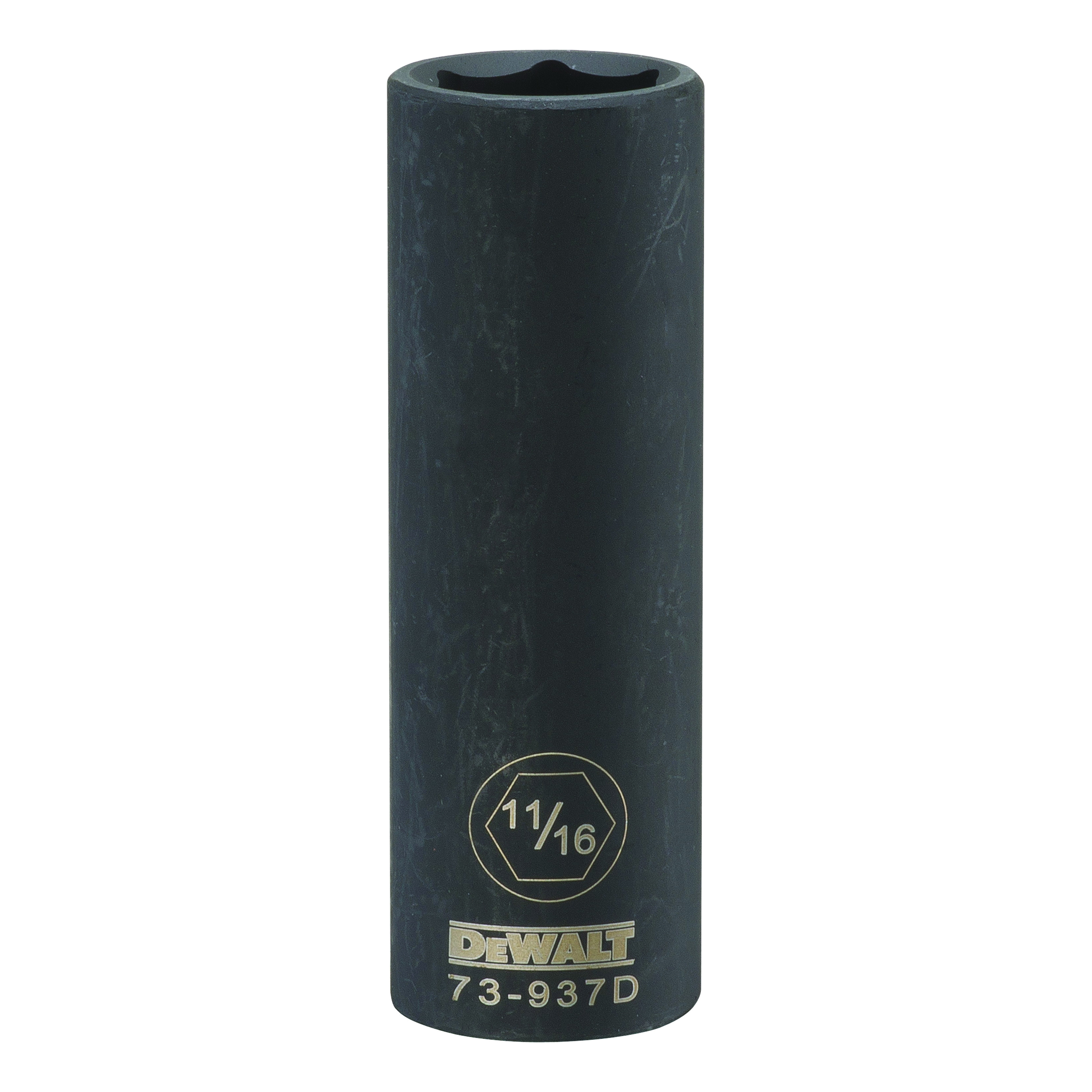 DeWALT® DWMT73937OSP Deep Length Socket, 1/2 in, 11/16 in
