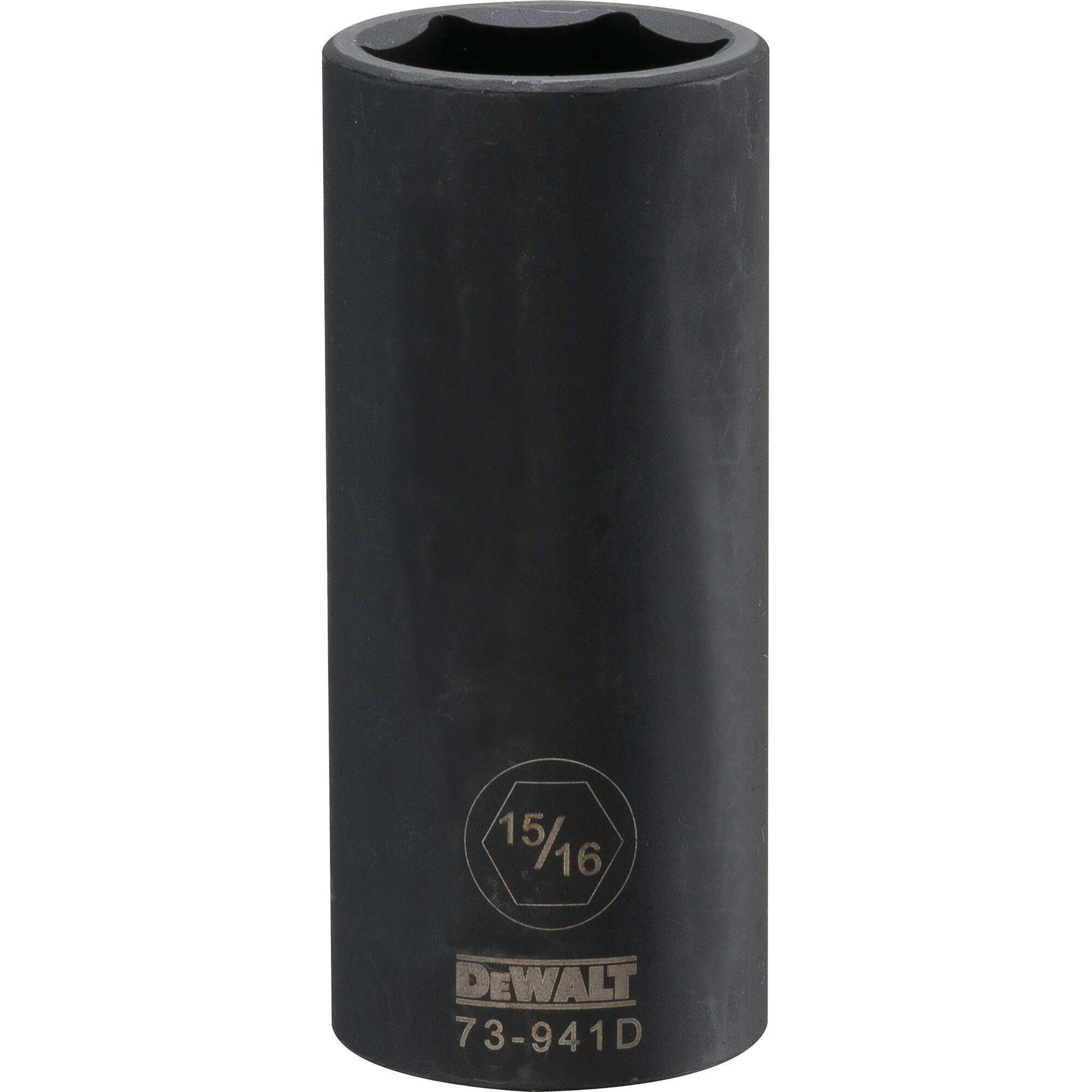 DeWALT® DWMT73941OSP Deep Length Socket, 1/2 in, 15/16 in
