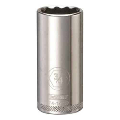 DeWALT® DWMT74142OSP Deep Length Socket, 3/8 in, 3/4 in, 12 Points