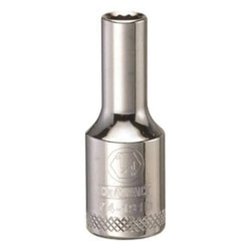 DeWALT® DWMT74191OSP Deep Length Socket, 3/8 in, 1/4 in, 12 Points