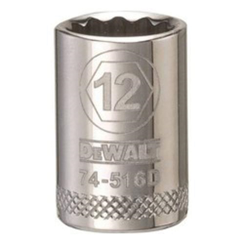 DeWALT® DWMT74516OSP Socket, 3/8 in, 12 mm, 12 Points