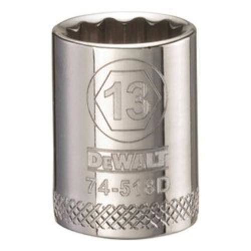 DeWALT® DWMT74518OSP Socket, 3/8 in, 13 mm, 12 Points