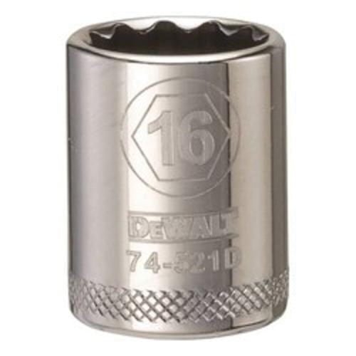 DeWALT® DWMT74521OSP Socket, 3/8 in, 16 mm, 12 Points
