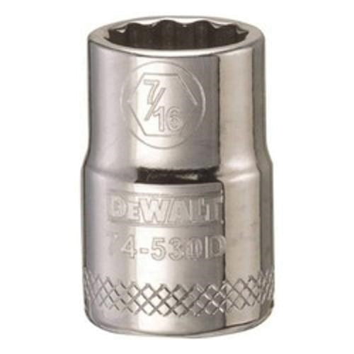 DeWALT® DWMT74530OSP Socket, 3/8 in, 7/16 in, 12 Points