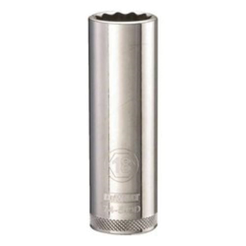 DeWALT® DWMT74549OSP Deep Length Socket, 1/2 in, 18 mm, 12 Points