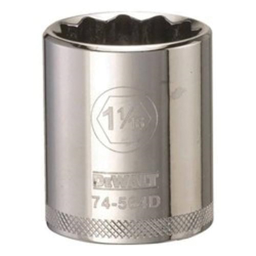 DeWALT® DWMT74564OSP Socket, 1/2 in Hex Drive, 1-1/16 in, 12 Points