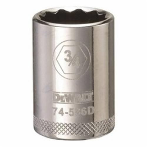 DeWALT® DWMT74586OSP Socket, 1/2 in Drive Hex Drive, 3/4 in Socket, 12 Points