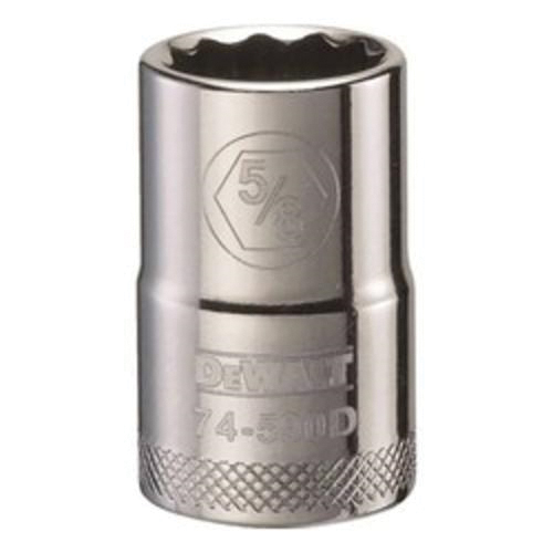 DeWALT® DWMT74590OSP Socket, 1/2 in Hex Drive, 5/8 in, 12 Points