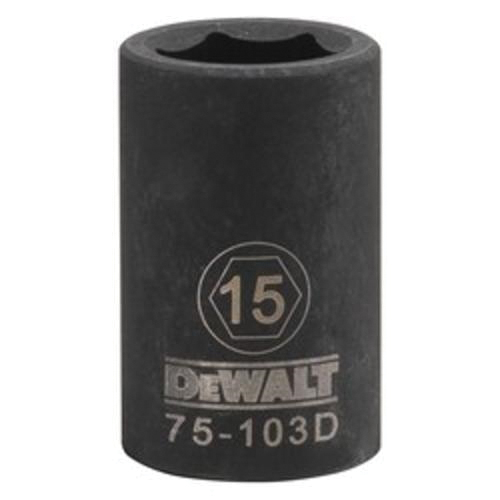 DeWALT® DWMT75103OSP Socket, 1/2 in, 15 mm, 6 Points