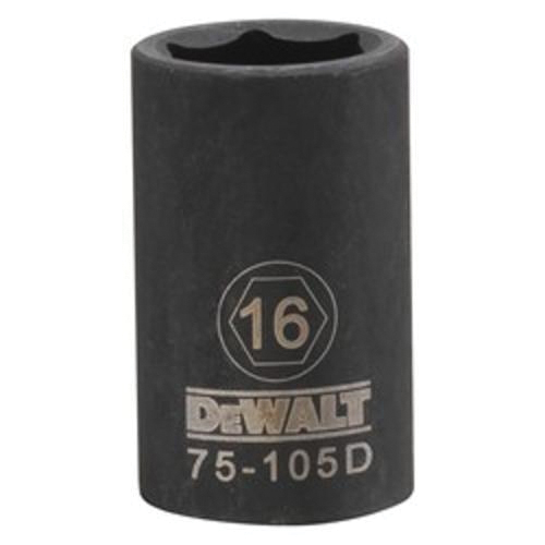 DeWALT® DWMT75105OSP Socket, 1/2 in, 16 mm, 6 Points