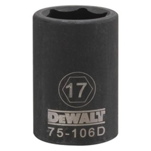 DeWALT® DWMT75106OSP Socket, 1/2 in, 17 mm, 6 Points
