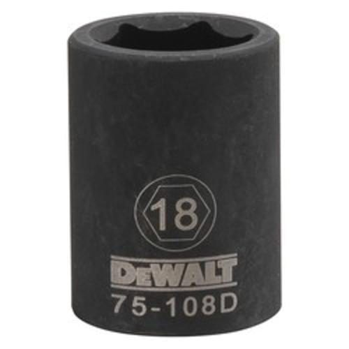 DeWALT® DWMT75108OSP Socket, 1/2 in, 18 mm, 6 Points