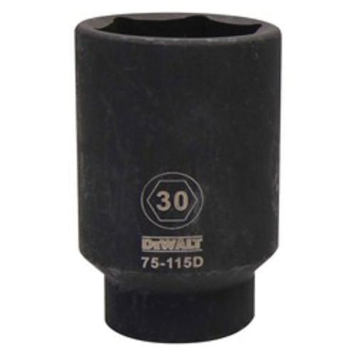 DeWALT® DWMT75115OSP Deep Length Socket, 1/2 in, 30 mm, 6 Points