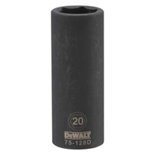 DeWALT® DWMT75128OSP Deep Length Socket, 1/2 in, 20 mm, 6 Points