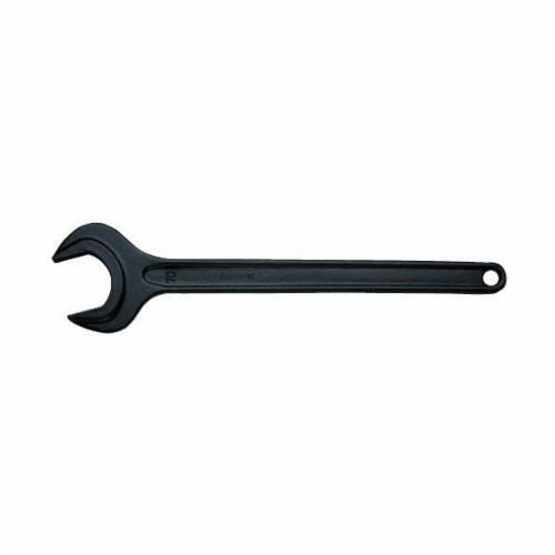 Facom® FM-45.30 45 Series Engineer Open End Wrench, 30 mm Wrench, Single Head, 10-1/4 in OAL, Carbon Steel, Black Oxide