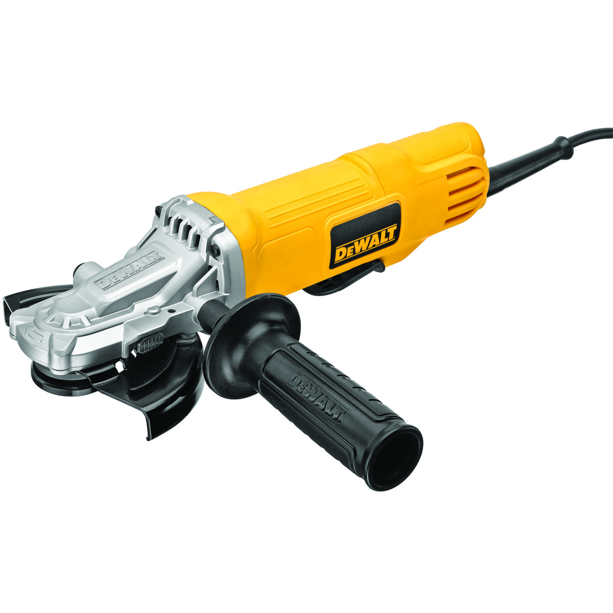 DeWALT® DWE4120FN Flathead Small Angle Grinder, 4-1/2 to 5 in Dia Wheel, 5/8-11 Arbor/Shank, 120 VAC, For Wheel: Quick-Change, Paddle Switch