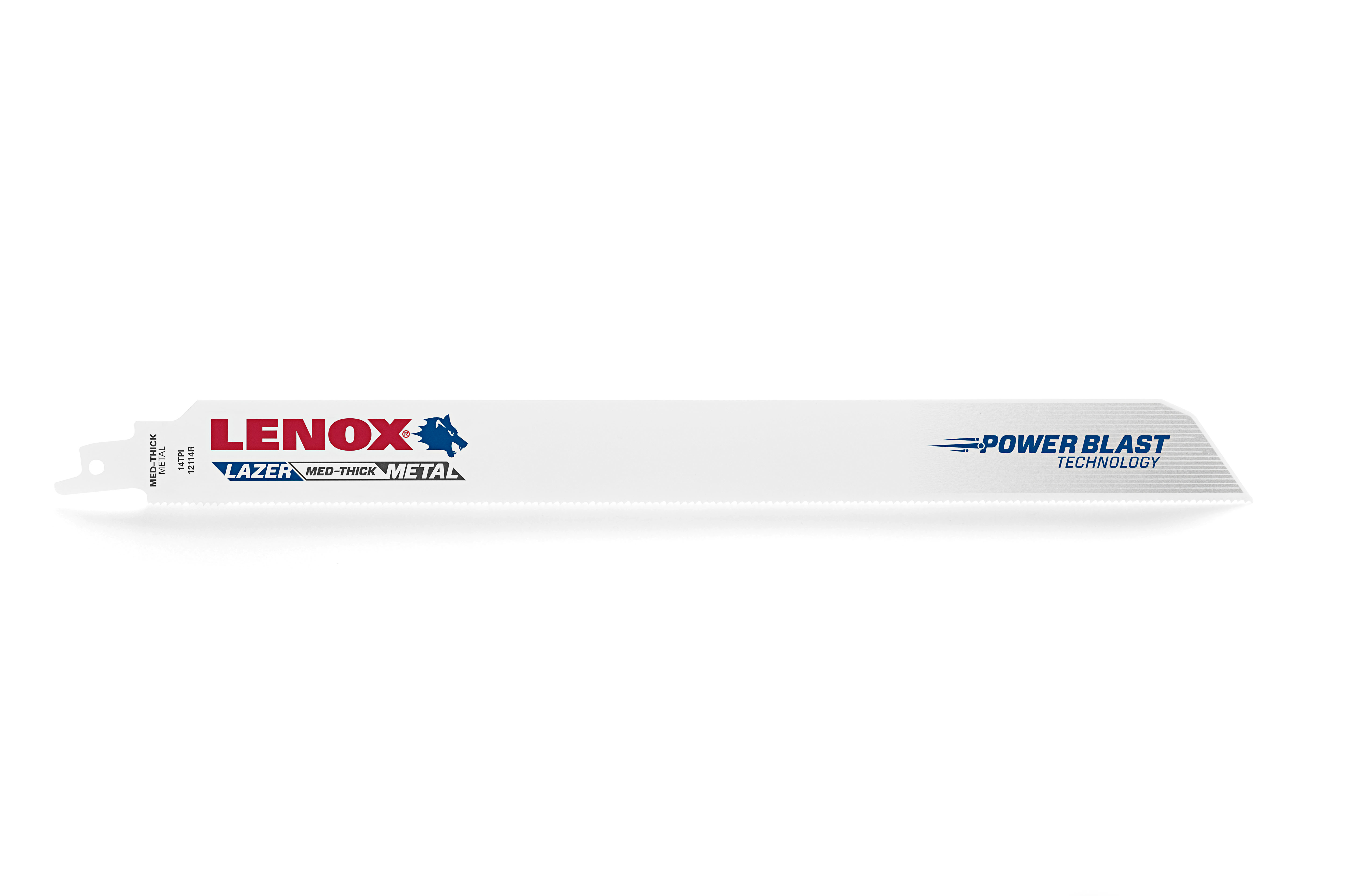 Lenox® Lazer® 2018412114R Reciprocating Saw Blade, 12 in L x 1 in W, 14 TPI, Bi-Metal Body, U-Shank Tang