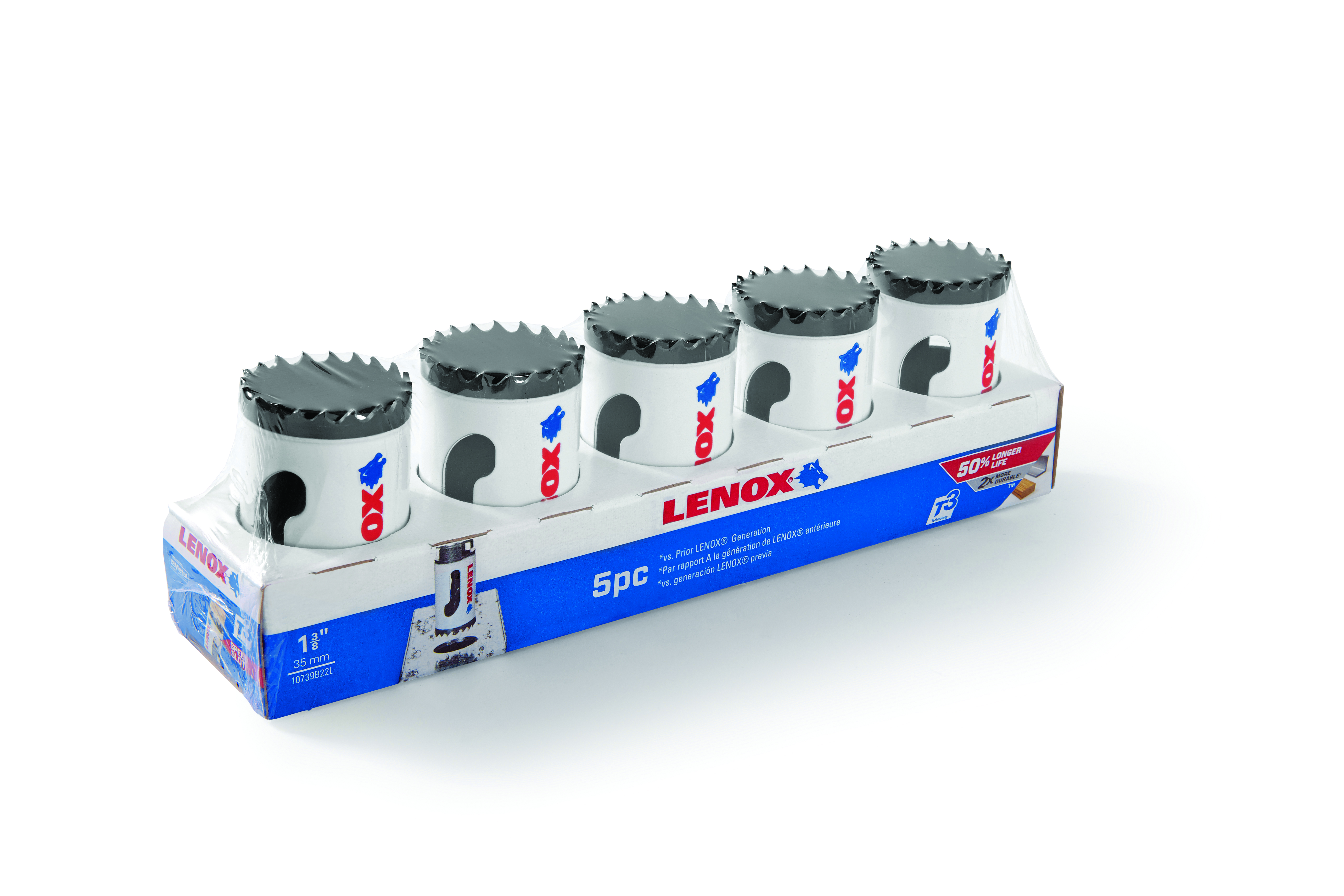 Lenox® 10739B22L Contractor's Hole Saw, 1-3/8 in Dia, 1-1/2 in D Cutting, HSS/Bi-Metal Cutting Edge