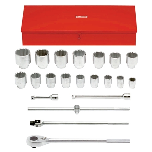 Proto® TorquePlus™ J57102 Socket Set, Imperial, 22 Pieces, Satin