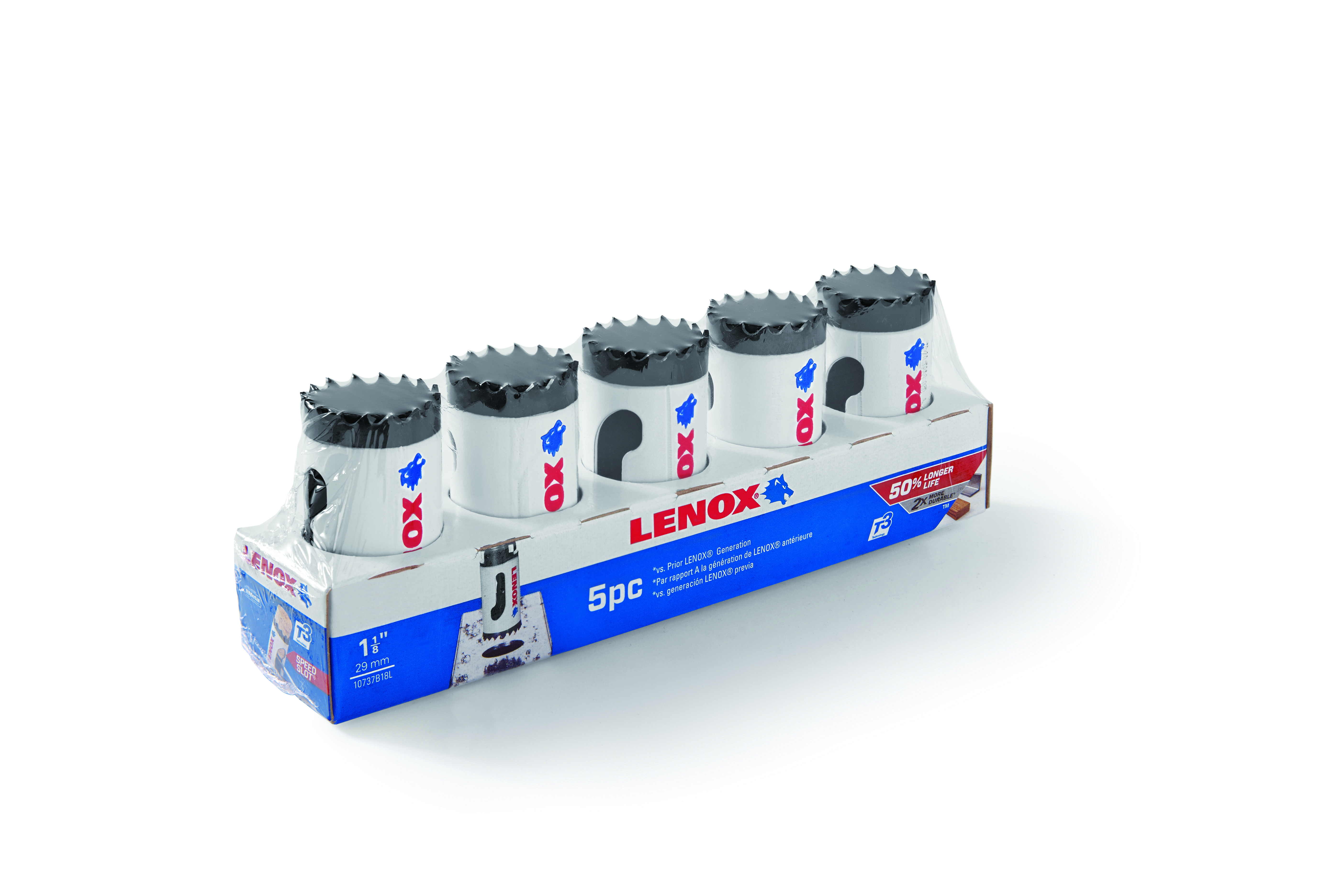 Lenox® 10737B18L Hole Saw, 1-1/8 in Dia, 1-7/8 in D Cutting, Carbide Tipped Cutting Edge