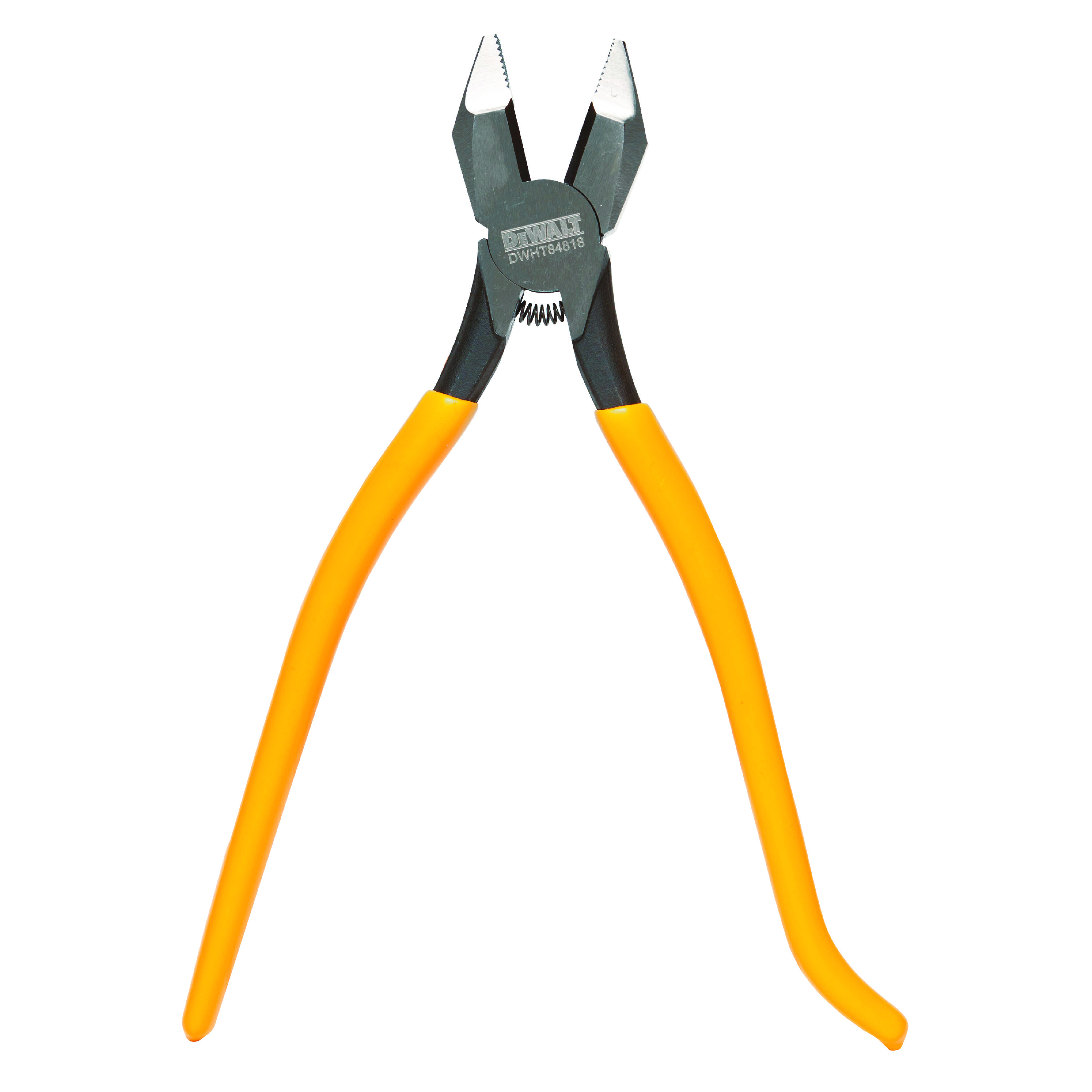 DeWALT® DWHT84818 Light Duty Adjustable Groove Joint Rebar Plier, 1 in Nominal, 1/4 in Tip Vanadium Steel Precision Induction Hardened Jaw, ASME B107.5