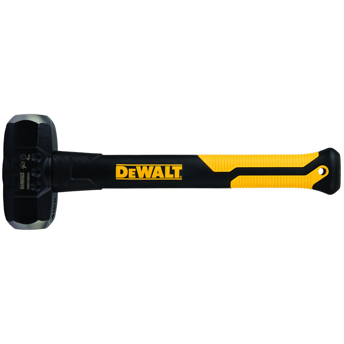 DeWALT® EXOCORE™ DWHT56024 Sledge Hammer, 4 lb Steel Head, Fiberglass Handle