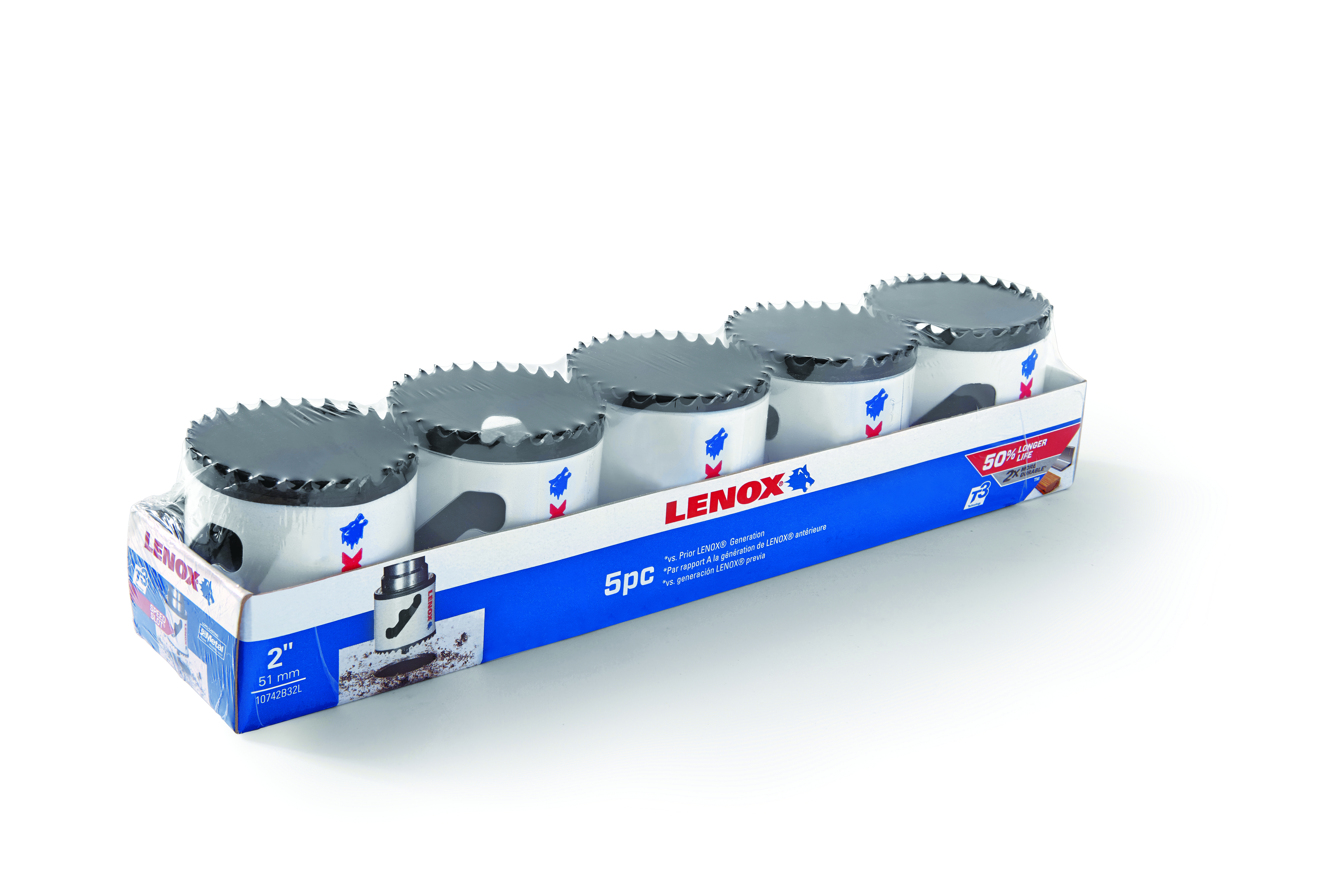 Lenox® 10742B32L Contractor's Hole Saw, 2 in Dia, 1-1/2 in D Cutting, HSS/Bi-Metal Cutting Edge