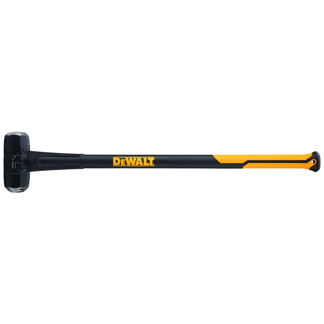 DeWALT® EXOCORE™ DWHT56029 Sledge Hammer, 36 in OAL, 10 lb Steel Head, Fiberglass Handle
