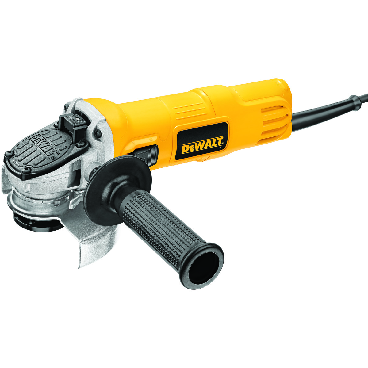 DeWALT® DWE4011 Small Angle Grinder, 4-1/2 in Dia Wheel, 5/8-11 Arbor/Shank, 120 VAC, For Wheel: Quick-Change™, Yellow, No, Slide Switch