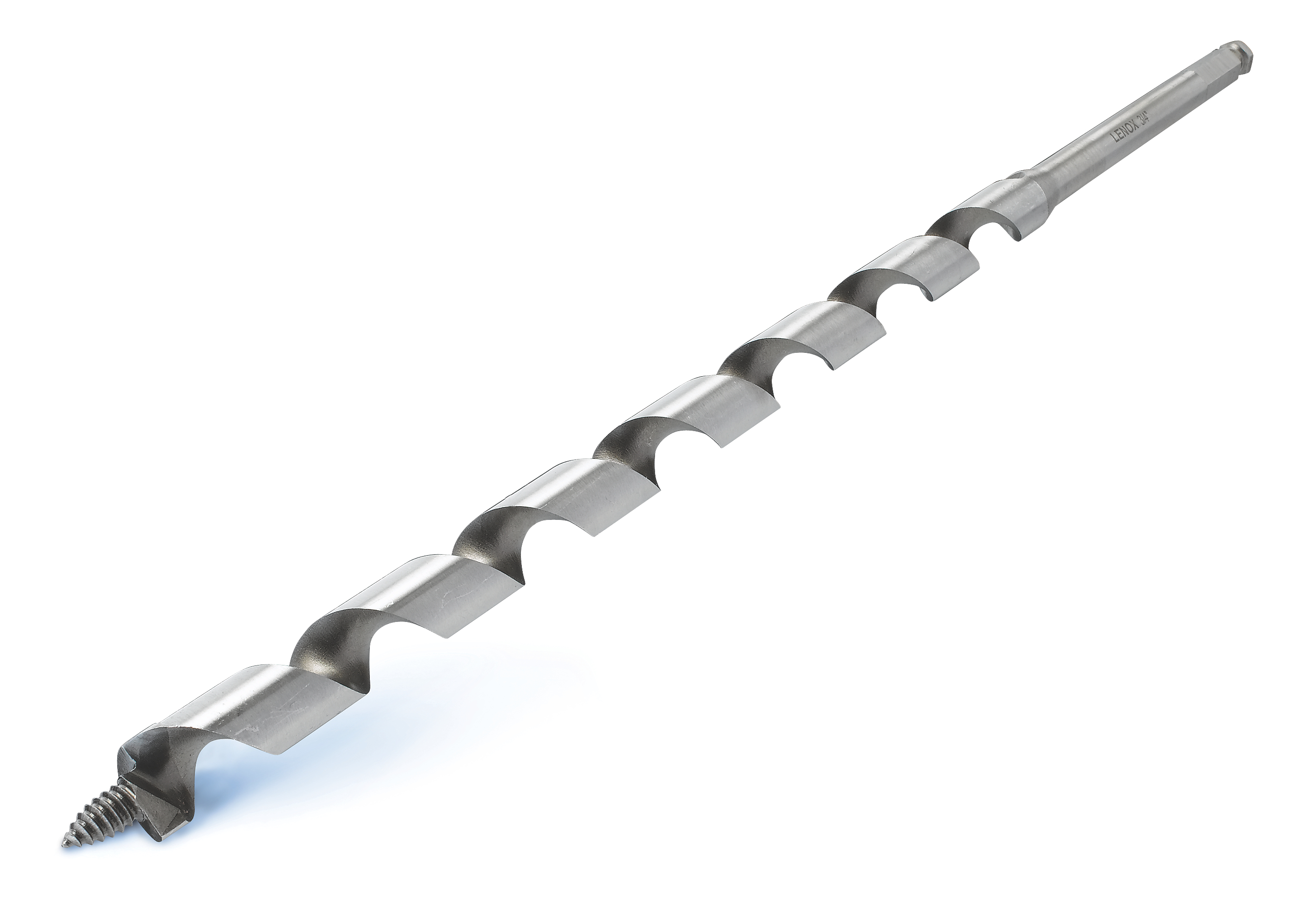 Lenox® 145400080716 Ship Auger Bit, 7/16 in Dia, 18 in OAL, 12 in L Twist Flute, 3/8 in Shank