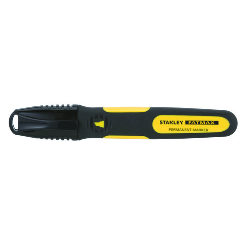 Stanley® FatMax® 47-314 Chisel Tip Marker, Chisel Tip, Bi-Metal, Black