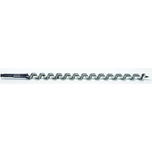 Irwin® 48713 51H18 Long Ship Auger Bit, 13/16 in Dia, 18 in OAL, 15 in L Hollow Center/Spiral Flute, 7/16 in Shank