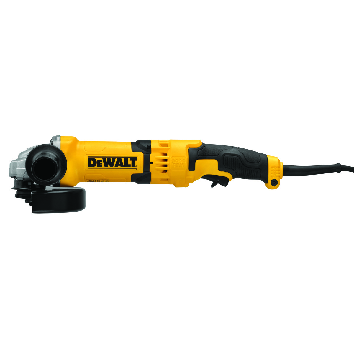 DeWALT® DWE43116N Angle and Disc Grinder, 4-1/2 to 6 in Dia Wheel, 5/8-11 Arbor/Shank, 120 VAC, Trigger Switch