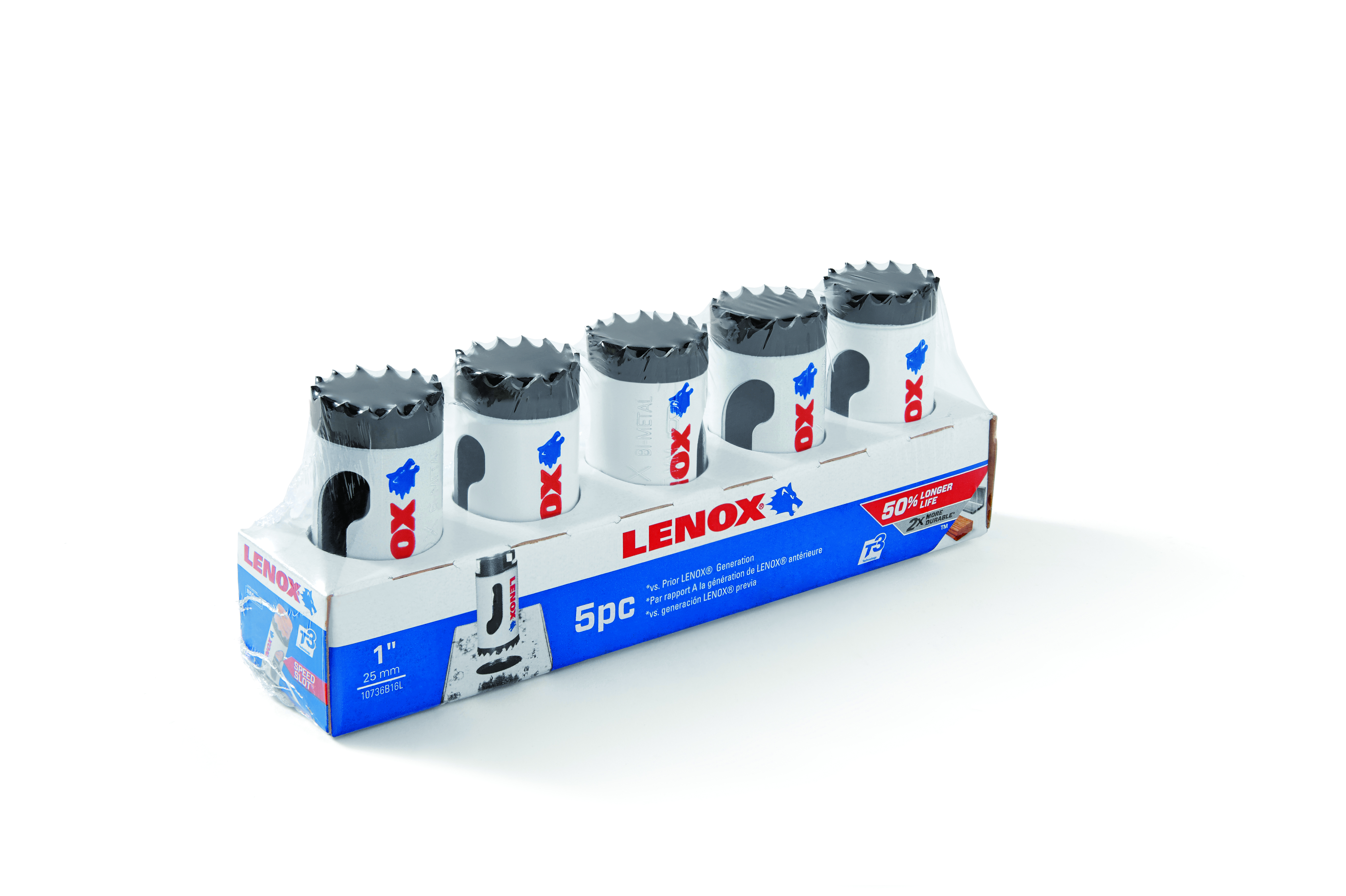 Lenox® 10736B16L Contractor's Hole Saw, 1 in Dia, 1-1/2 in D Cutting, HSS/Bi-Metal Cutting Edge