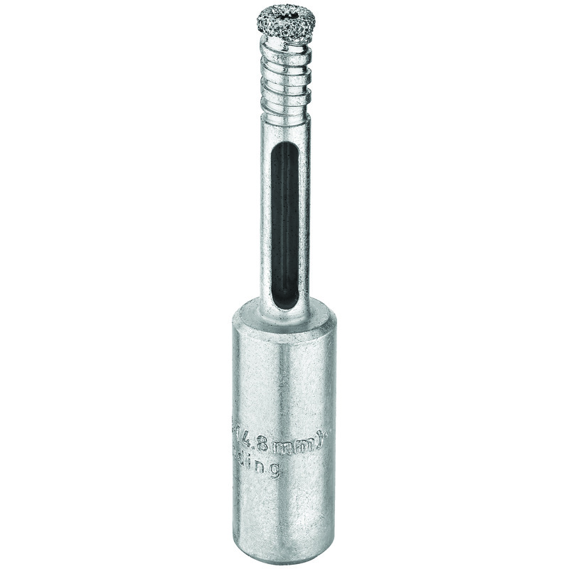DeWALT® DW5570 Tile Drill Bit, 3/16 in Drill Bit, 3/8 in Straight Shank, 1-3/8 in D Cutting, Diamond Cutting Edge, 2-1/4 in OAL
