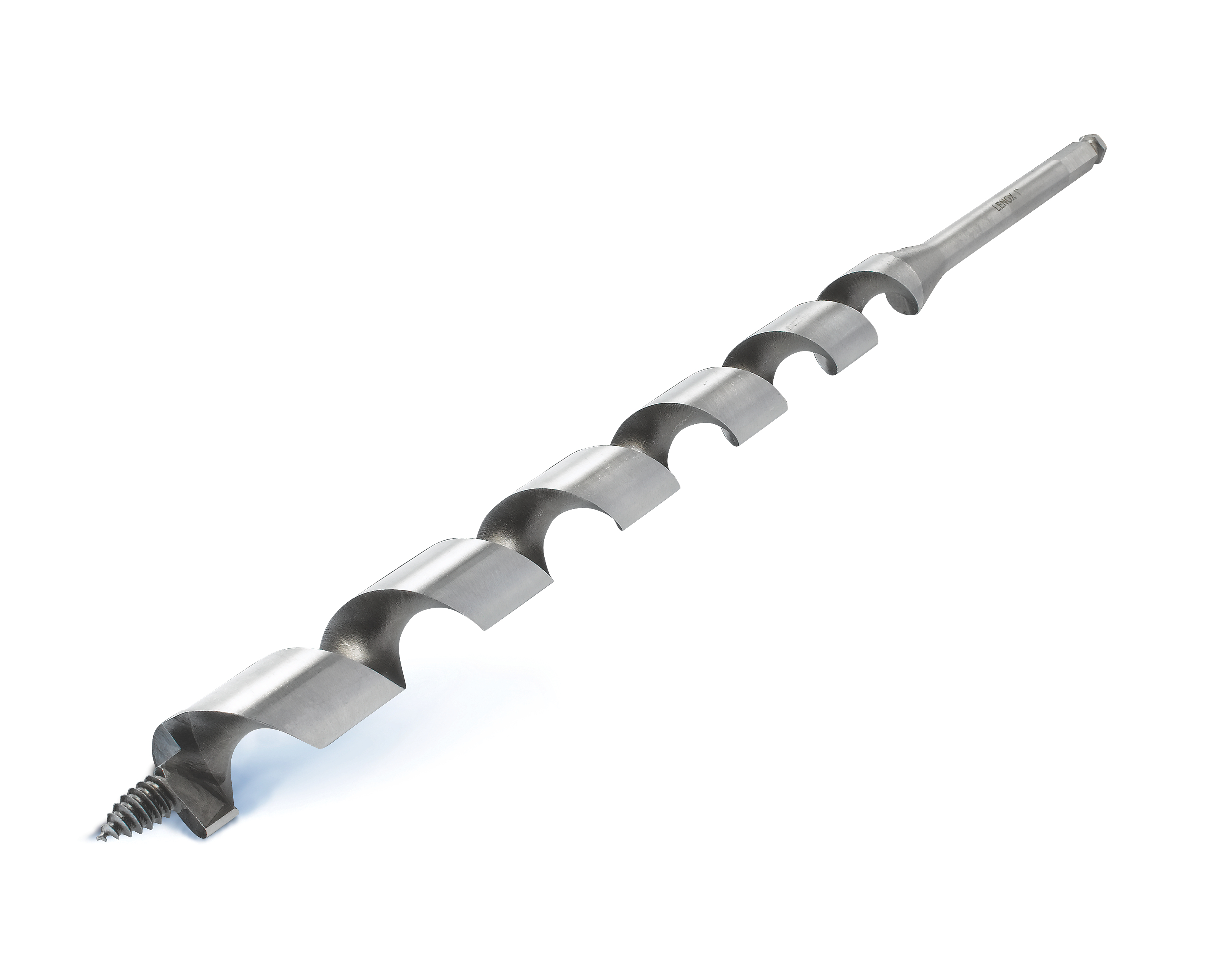 Lenox® 145480081516 Long Ship Auger Bit, 15/16 in Dia, 18 in OAL, 12 in L, 1/2 in Shank