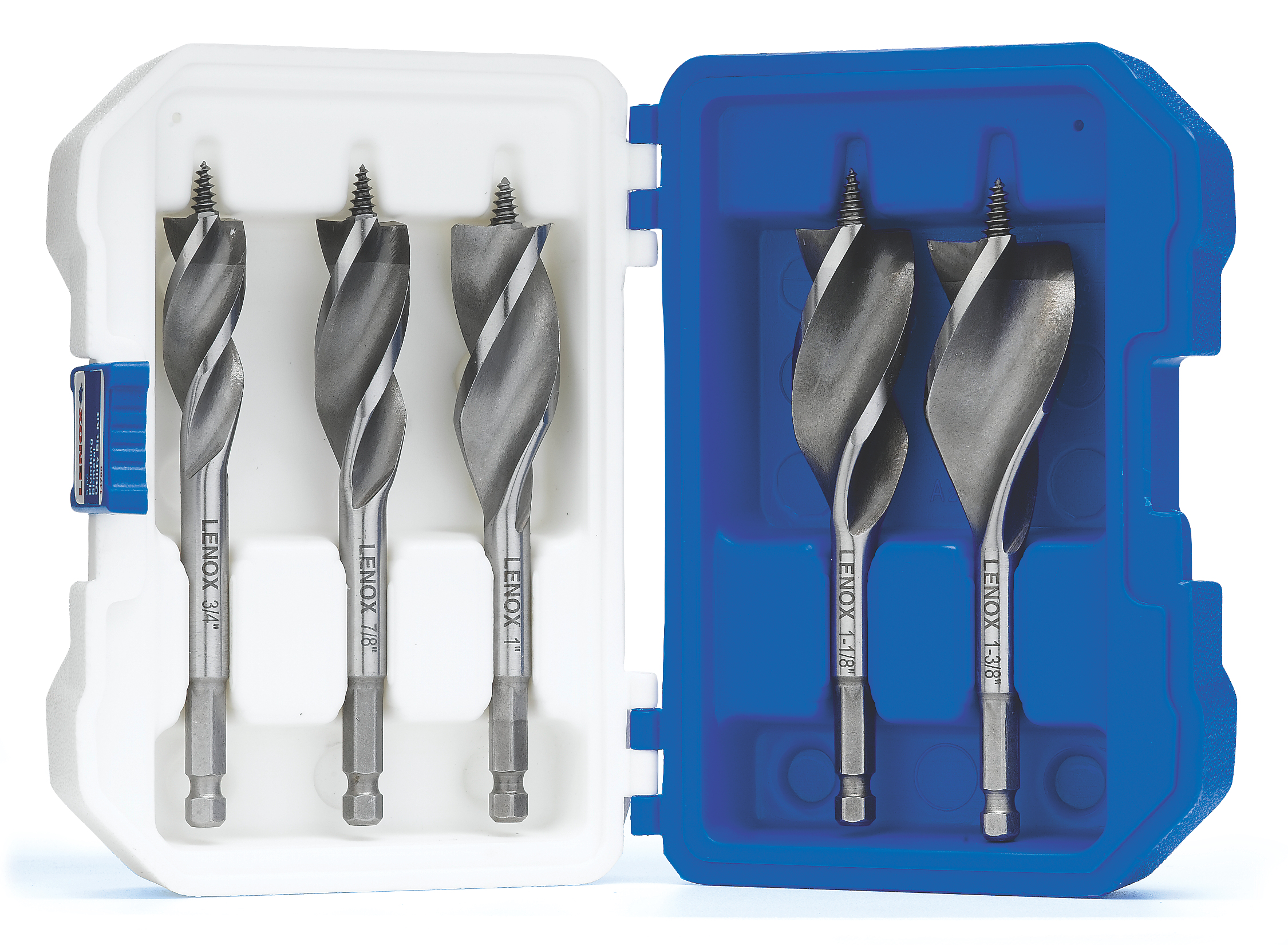 Lenox® 14788500PK Plumber's Utility Bit Kit, 3/4 in Min Drill Bit, 1-3/8 in Max Drill Bit, 5 Pieces, HSS, Uncoated