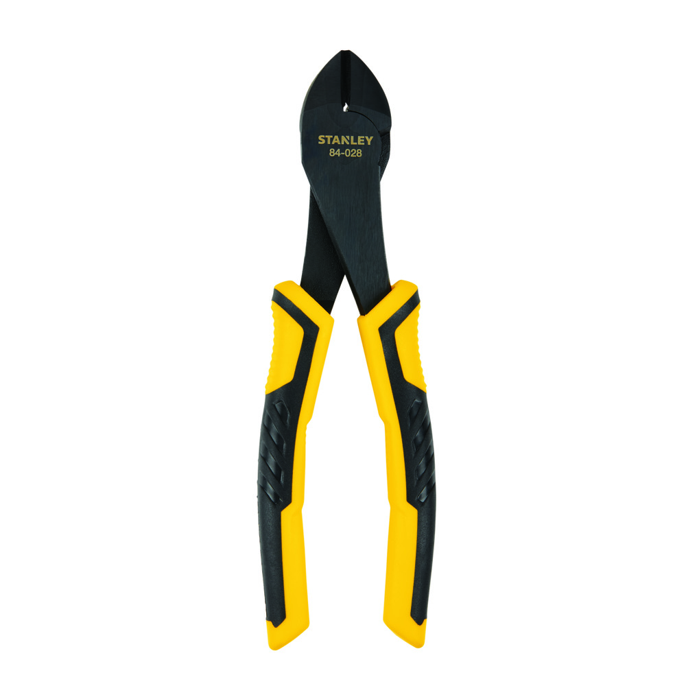 Stanley® 84-028 Bi-Material Diagonal Cutter Plier, 13/16 in, 1-7/64 in W Oval Forged Steel Jaw, 7-3/8 in OAL, Flush Cut