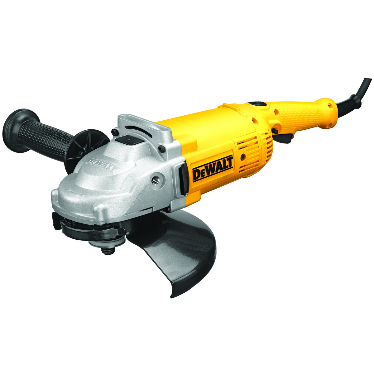 DeWALT® DWE4519 Large Angle Grinder, 9 in Dia Wheel, 5/8-11 Arbor/Shank, 120 VAC, Yellow, Lock-ON/OFF Trigger Switch