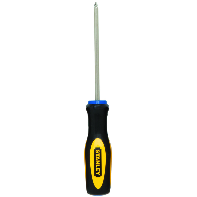 Stanley® 60-001 Standard Screwdriver, #1 Phillips® Point, Alloy Steel Shank, 7-7/8 in OAL, Nickel Plated
