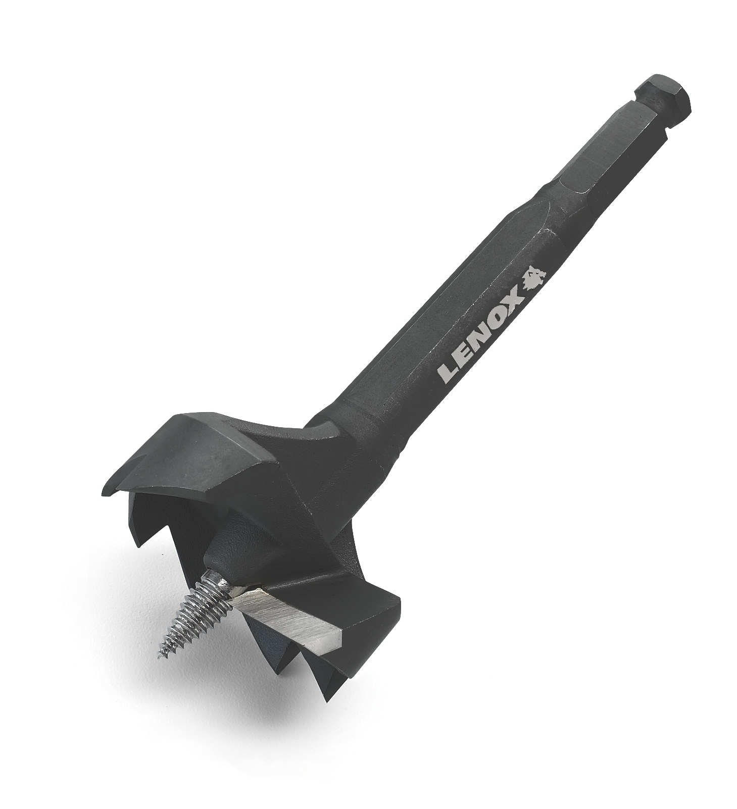 Lenox® 1787563 Bi-Metal Specialty Self-Feed Wood Drill Bit, 2 in Dia, 5-1/2 in OAL, 1/2 in Dia x 4-1/2 in L Shank