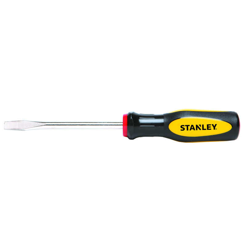 Stanley® 60-004 Standard Screwdriver, 1/4 in Slotted, Alloy Steel Shank, 7-7/8 in OAL, Nickel Plated