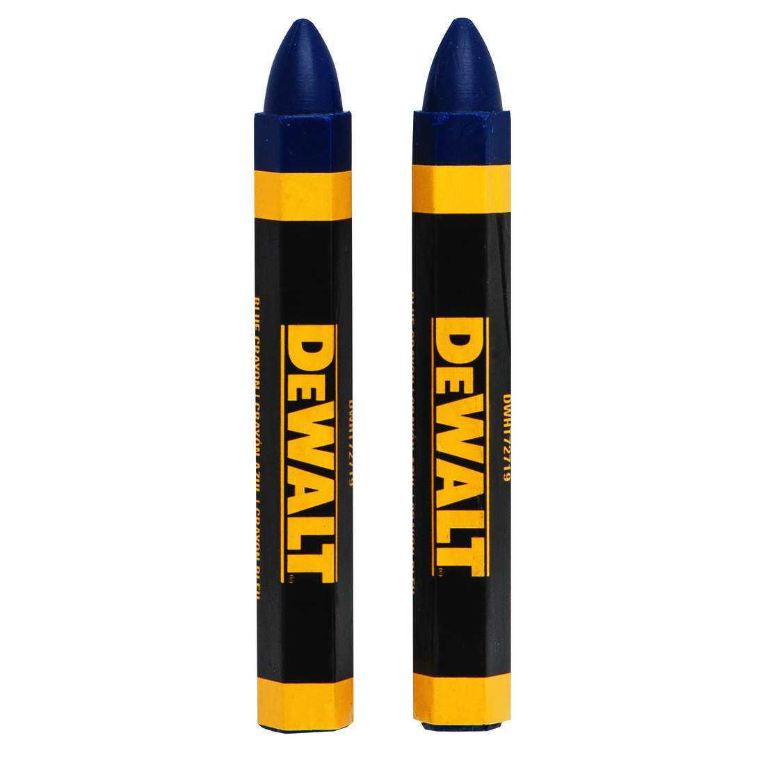 DeWALT® DWHT72719 Lumber Crayons, 1/2 in Round Tip, Blue