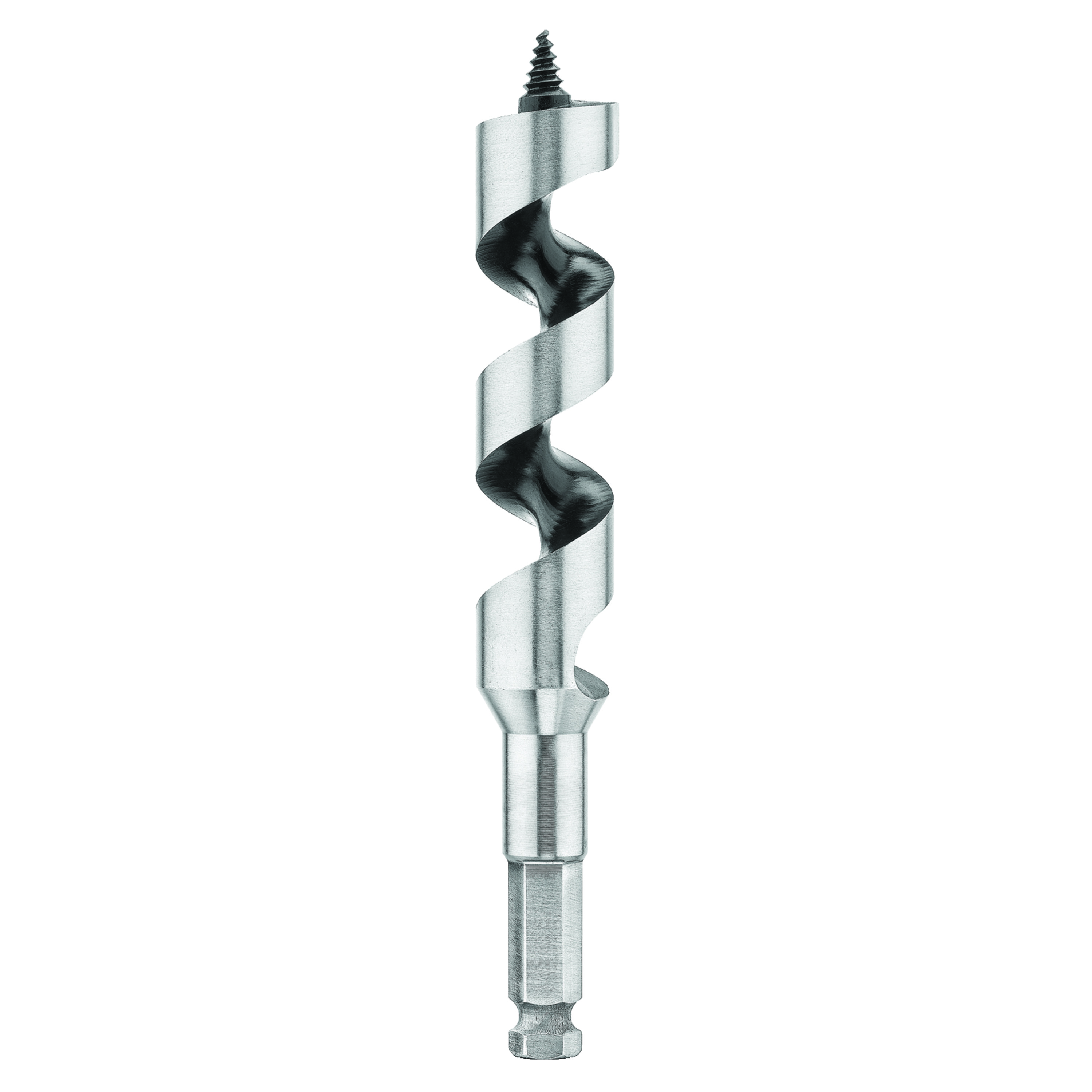 DeWALT® DW1669 Short Power Ship Auger Bit, 7/8 in Dia, 6 in OAL, 4 in L Hollow Center Flute, 7/16 in Shank