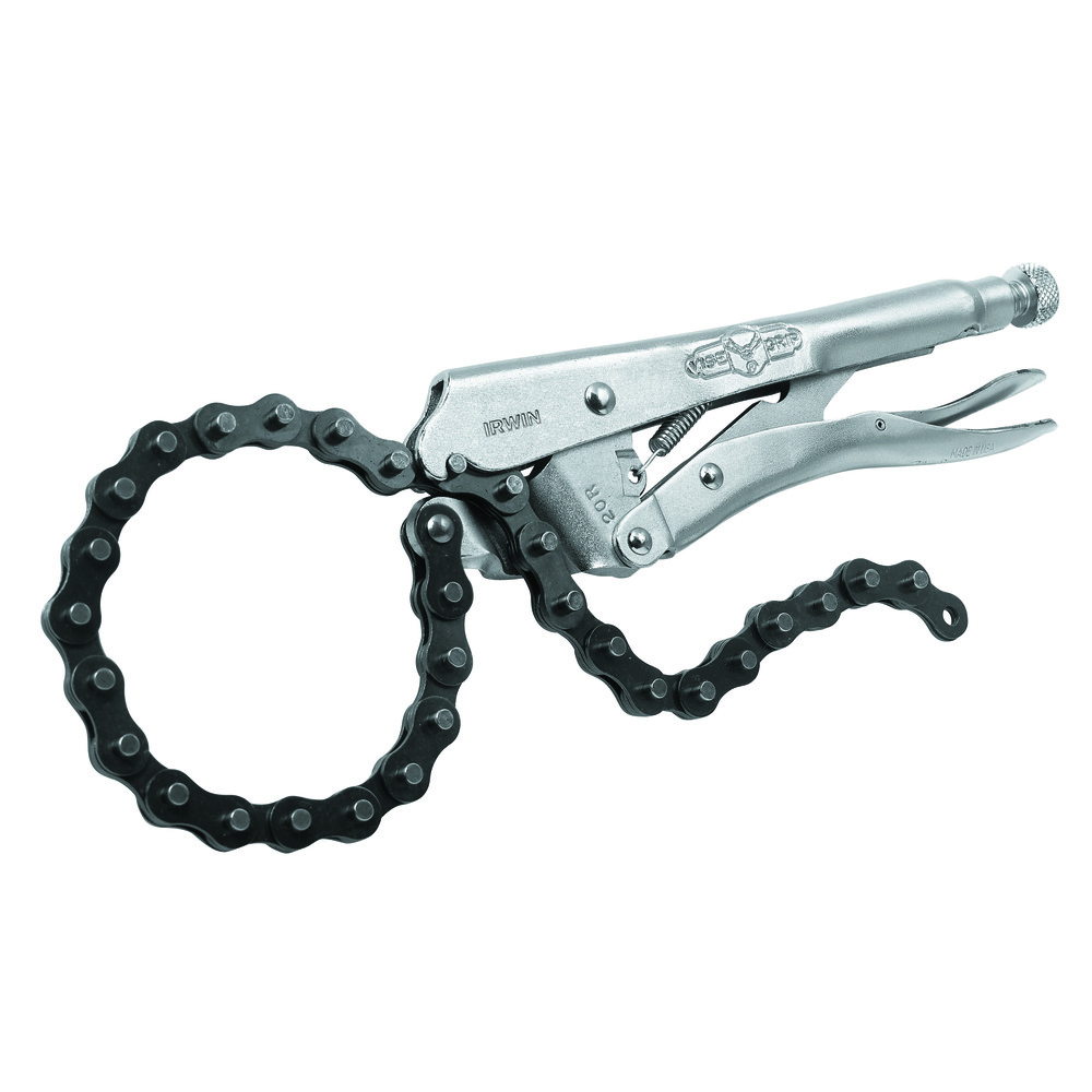 Irwin® Vise-Grip® Original™ 27ZR 20R® Regular Locking Chain Clamp, Nickel Plated, 18 in Jaw Opening, 9 in L Jaw, Alloy Steel