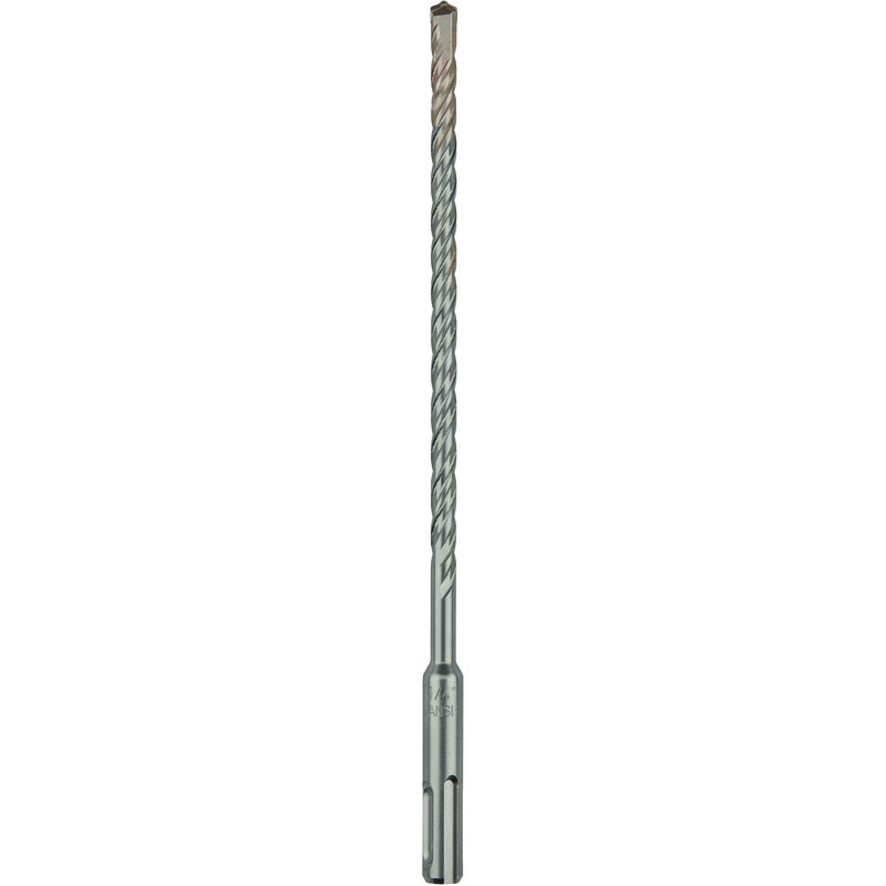 DeWALT® DW5418B25 2-Cutter Hammer Drill Bit, 1/4 in Drill Bit, SDS-Plus® Shank, 6-1/2 in D Cutting, Carbide Cutting Edge, 8-1/2 in OAL