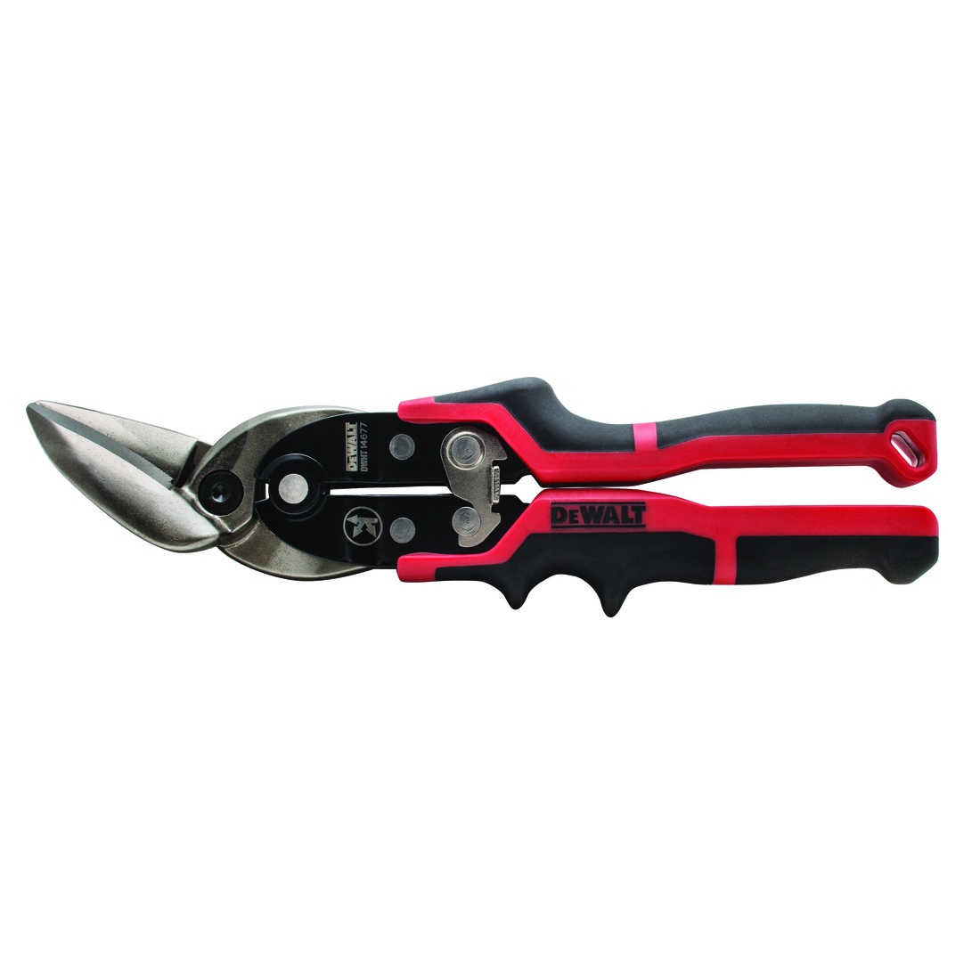 DeWALT® DWHT14677 Aviation Snip, 18 ga Cutting, 2 in L of Cut, Left/Offset Snip, Forged Chrome Vanadium Steel Blade